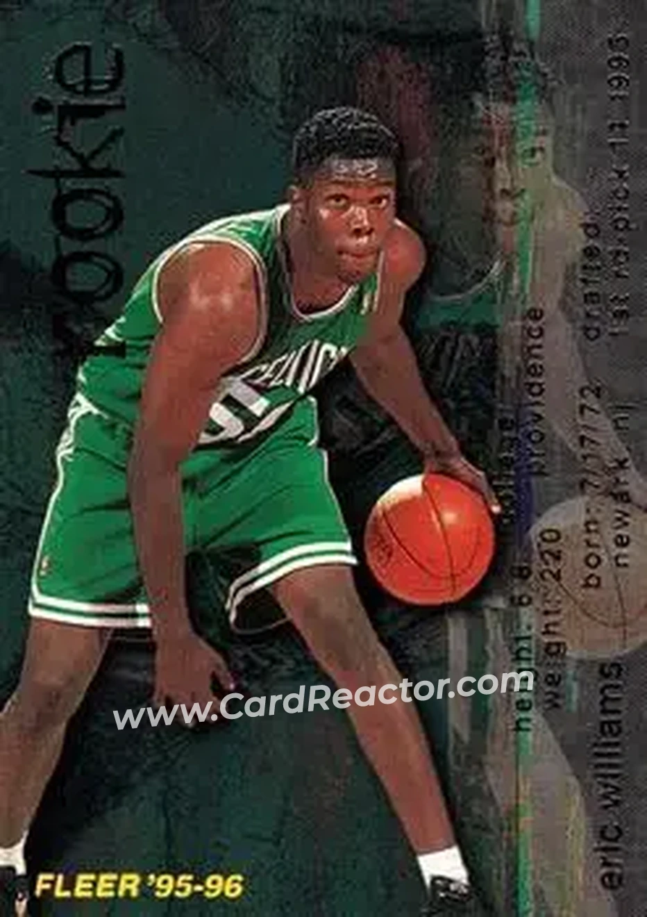 1995-96 Fleer #317 - Eric Williams - Boston Celtics - Front