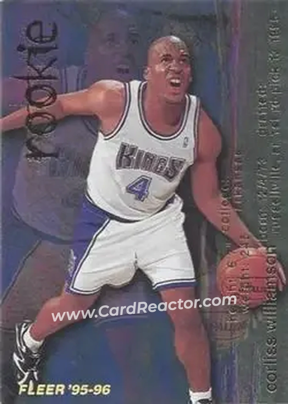 1995-96 Fleer #318 - Corliss Williamson - Sacramento Kings - Front