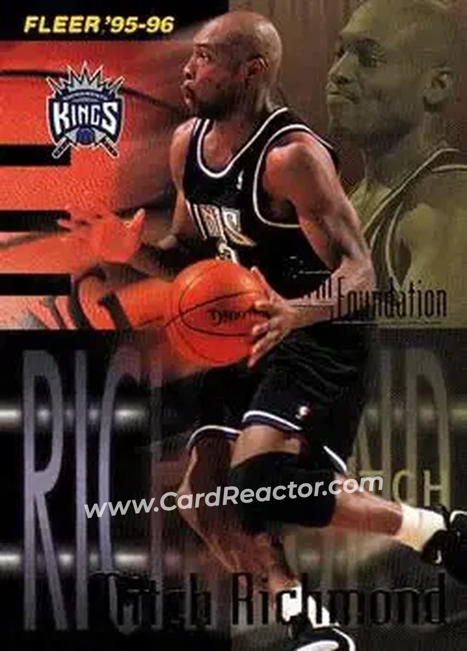 1995-96 Fleer #342 - Mitch Richmond - Sacramento Kings - Front