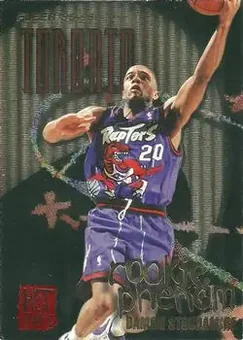 1995-96 Fleer - Rookie Phenom Hot Pack #8 - Damon Stoudamire - Toronto Raptors