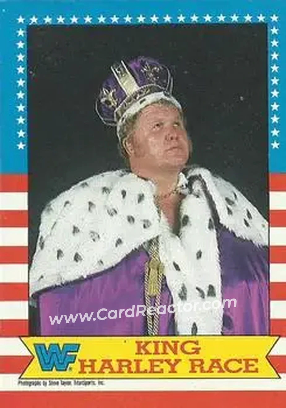 1987 Topps WWF #10 - King Harley Race