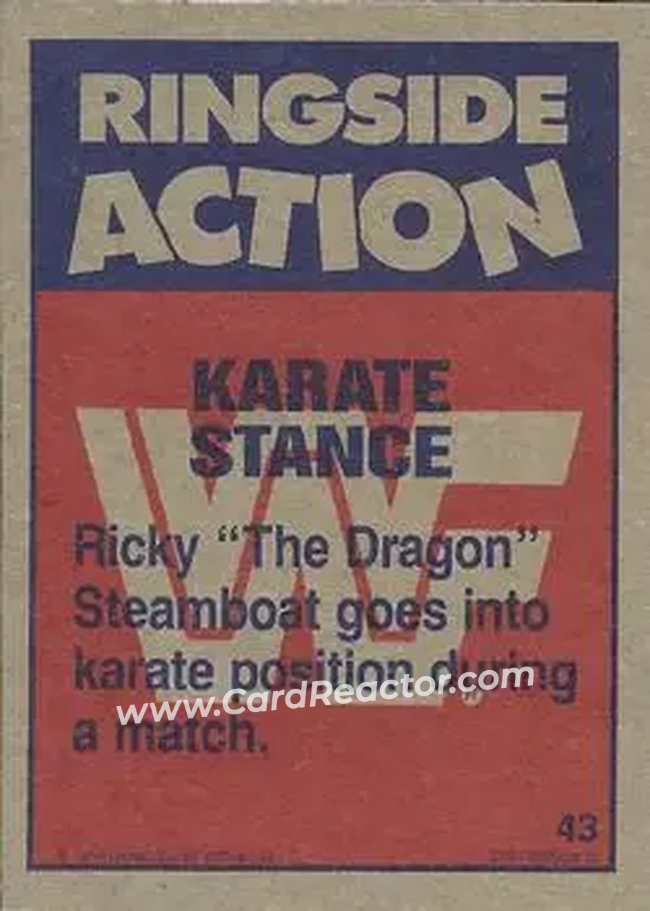 1987 Topps WWF #43 - Card #43 - Back 1987 Topps WWF #43 - Card #43 - Back
