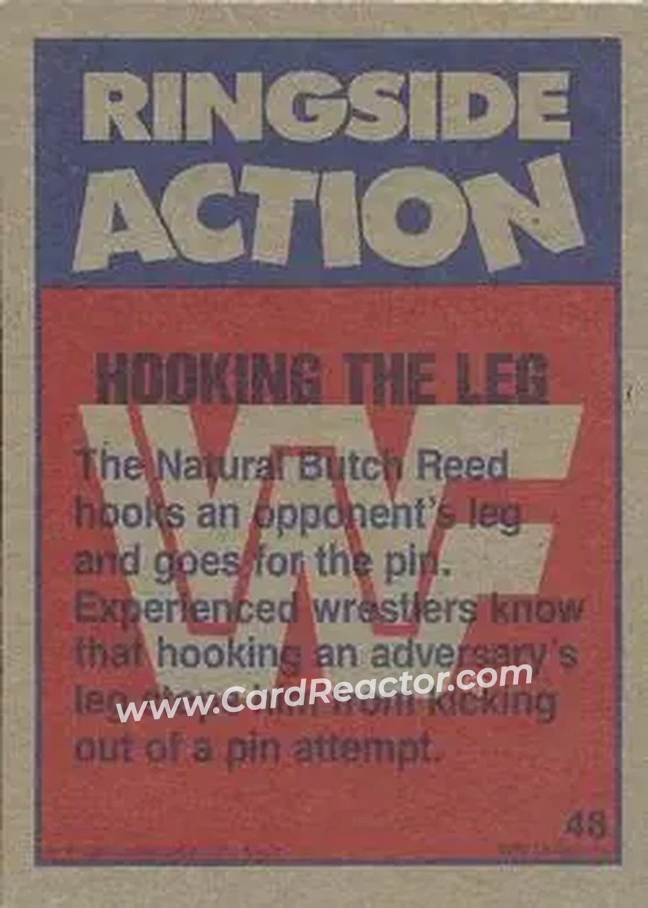 1987 Topps WWF #48 - Card #48 - Back
