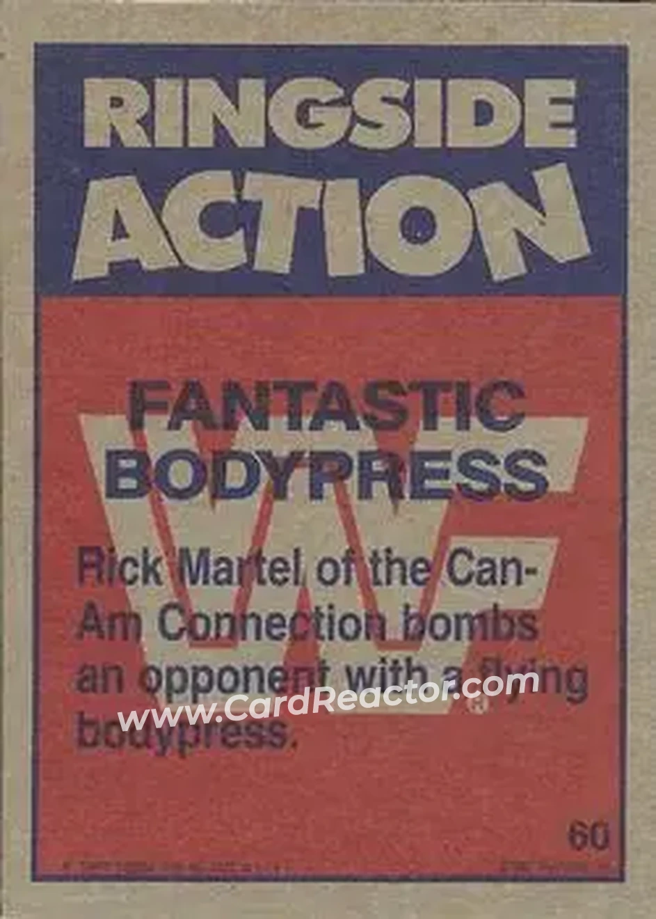1987 Topps WWF #60 - Card #60 - Back