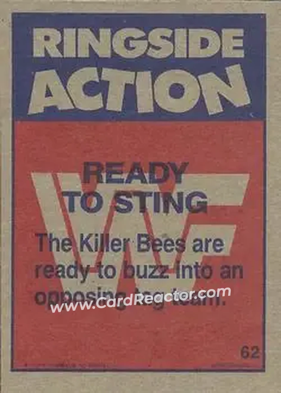 1987 Topps WWF #62 - Card #62 - Back