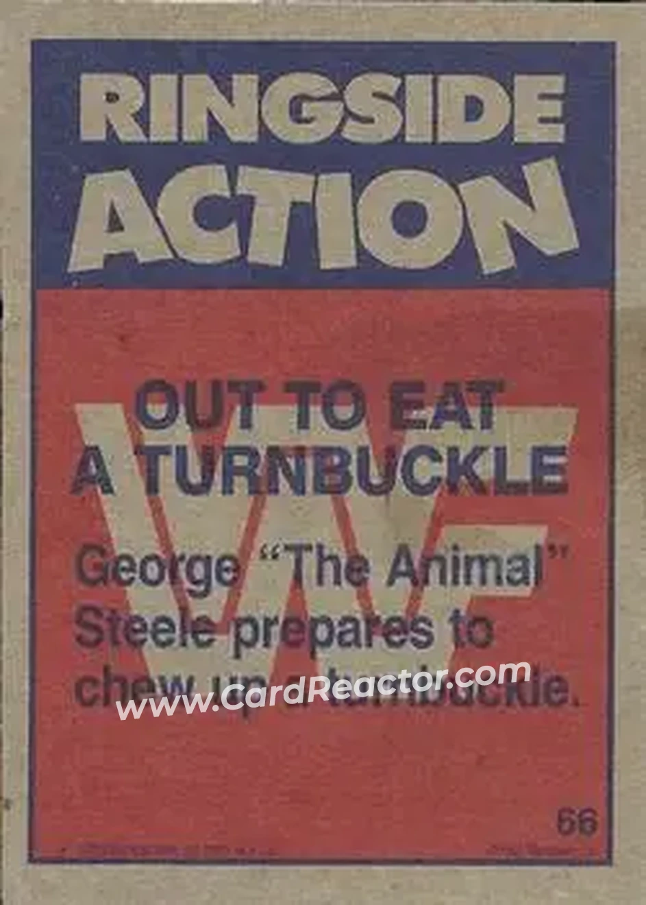 1987 Topps WWF #66 - Card #66 - Back 1987 Topps WWF #66 - Card #66 - Back