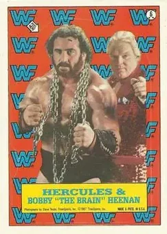 1987 Topps WWF #6 Stickers Card #6
