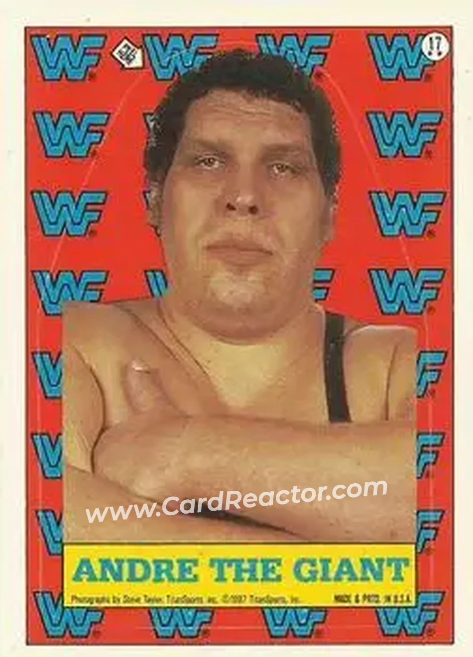 1987 Topps WWF - Stickers #17 - Andre the Giant
