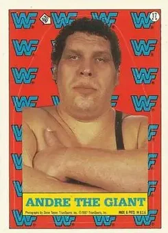 1987 Topps WWF - Stickers #17 - Andre the Giant