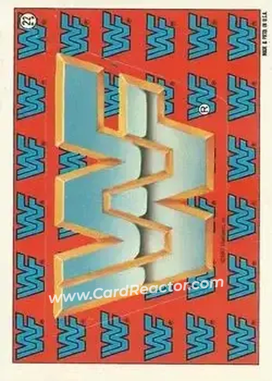 1987 Topps WWF - Stickers #22 - Card 22 - Front 1987 Topps WWF - Stickers #22 - Card 22 - Front