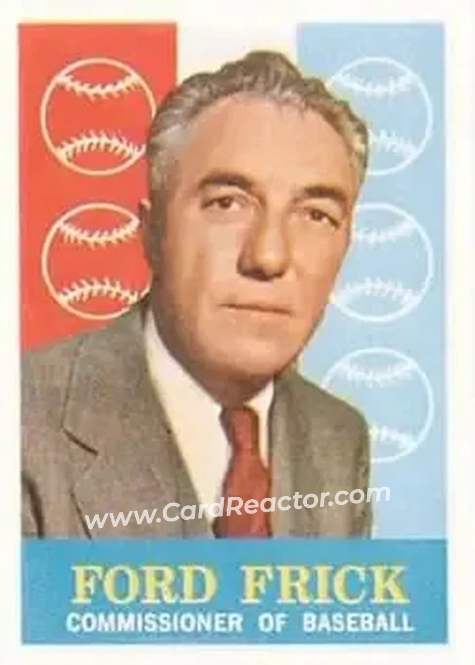 1959 Topps #1 - Ford Frick - Front