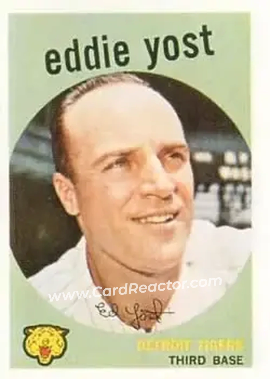 1959 Topps #2 - Eddie Yost - Detroit Tigers - Front