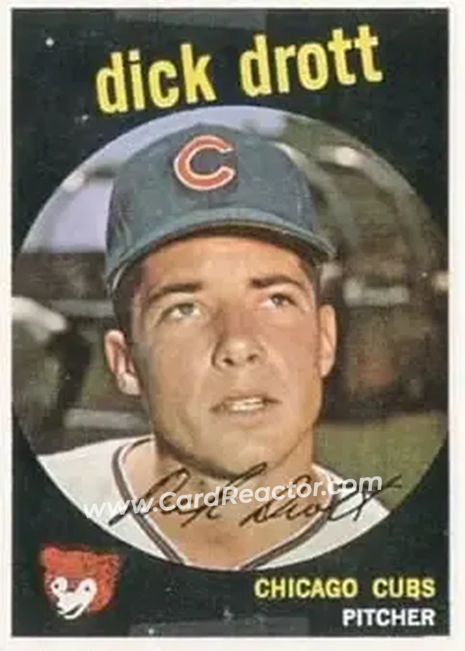 1959 Topps #15 - Dick Drott - Chicago Cubs - Front