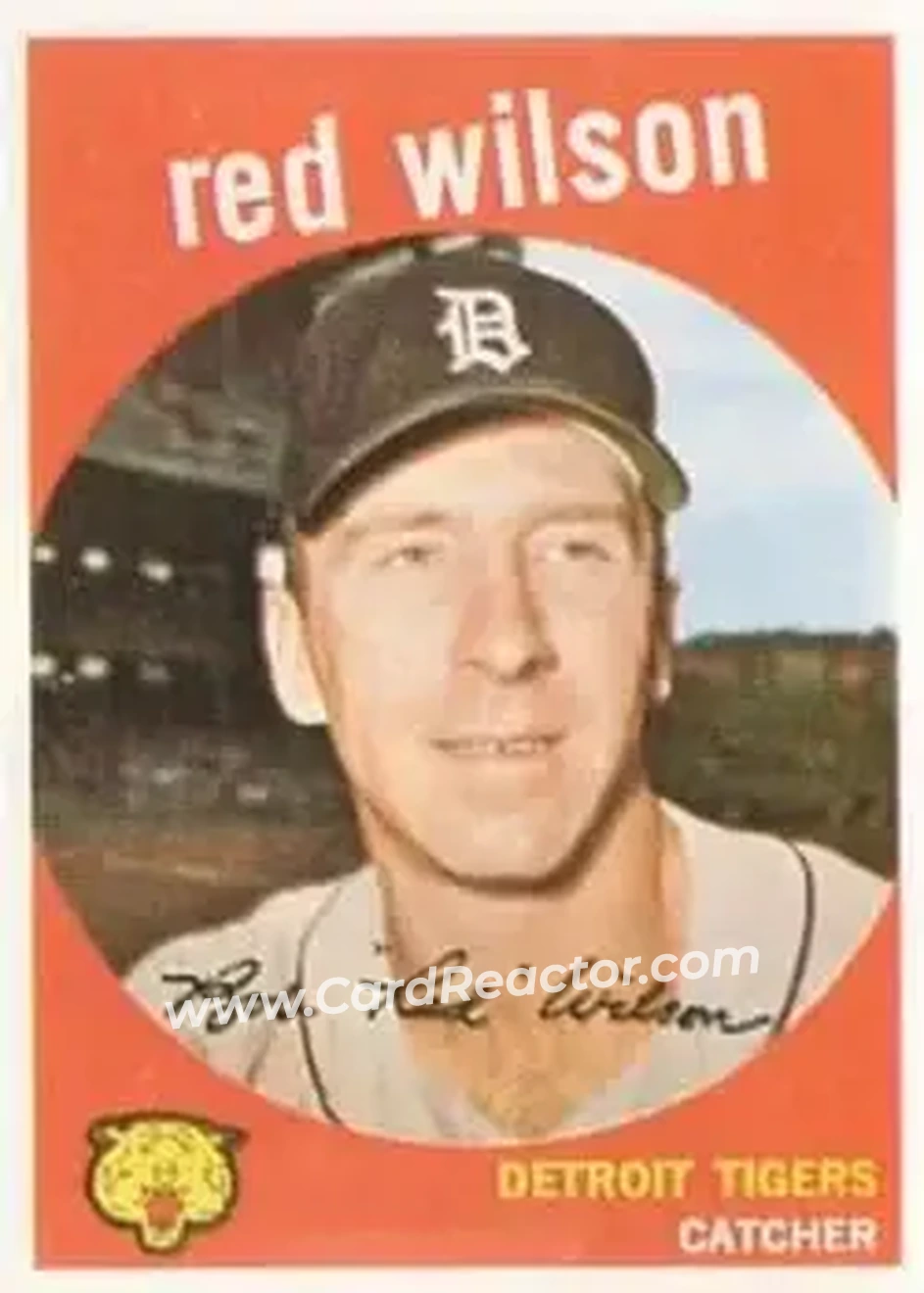 1959 Topps #24 - Bob Wilson - Detroit Tigers - Front