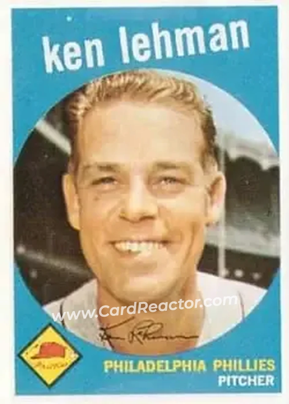 1959 Topps #31 - Ken Lehman - Philadelphia Phillies - Front