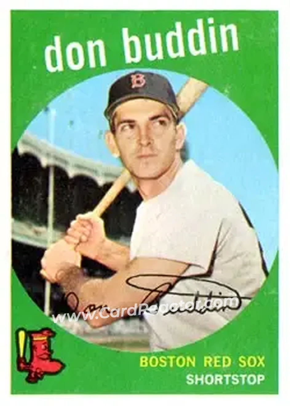 1959 Topps #32 - Don Buddin - Boston Red Sox - Front