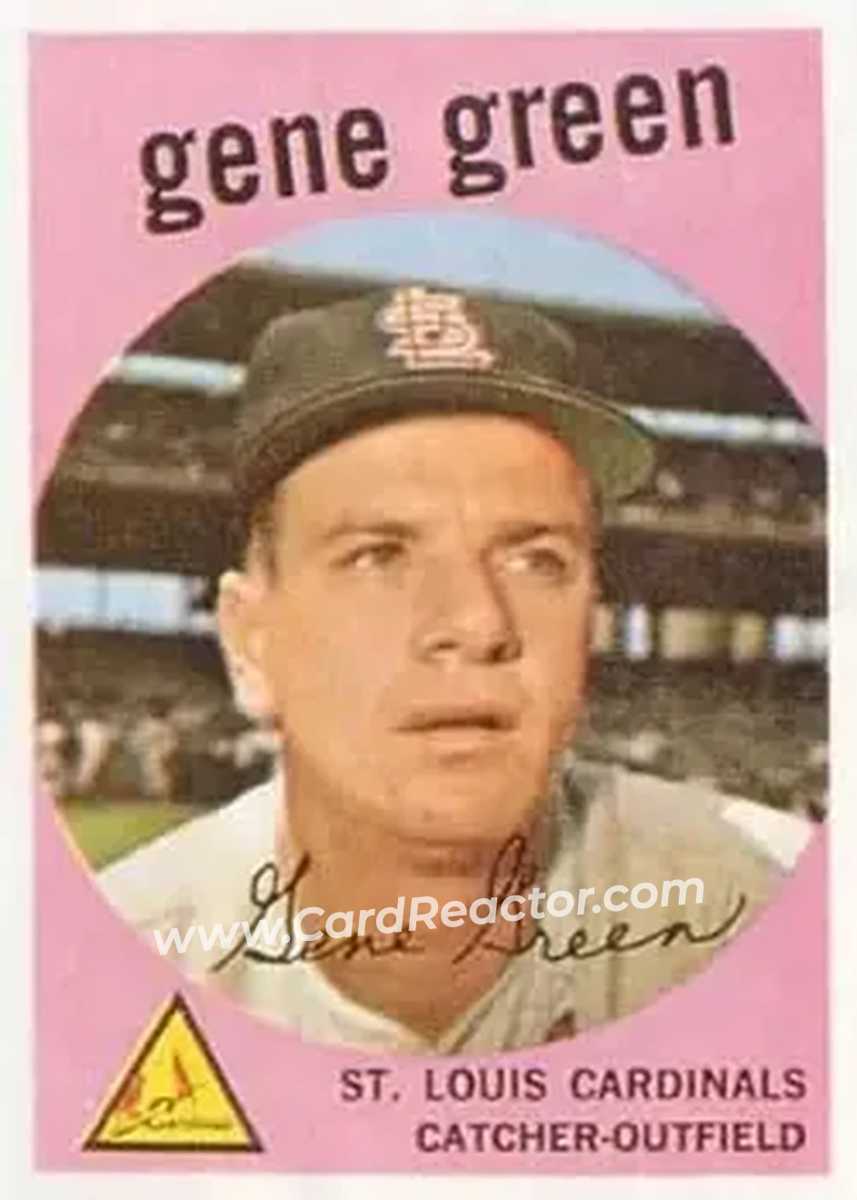 1959 Topps #37 - Gene Green - St. Louis Cardinals - Front