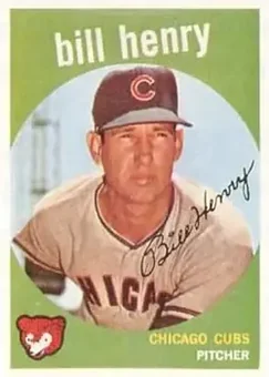 1959 Topps #46 - Bill Henry - Chicago Cubs