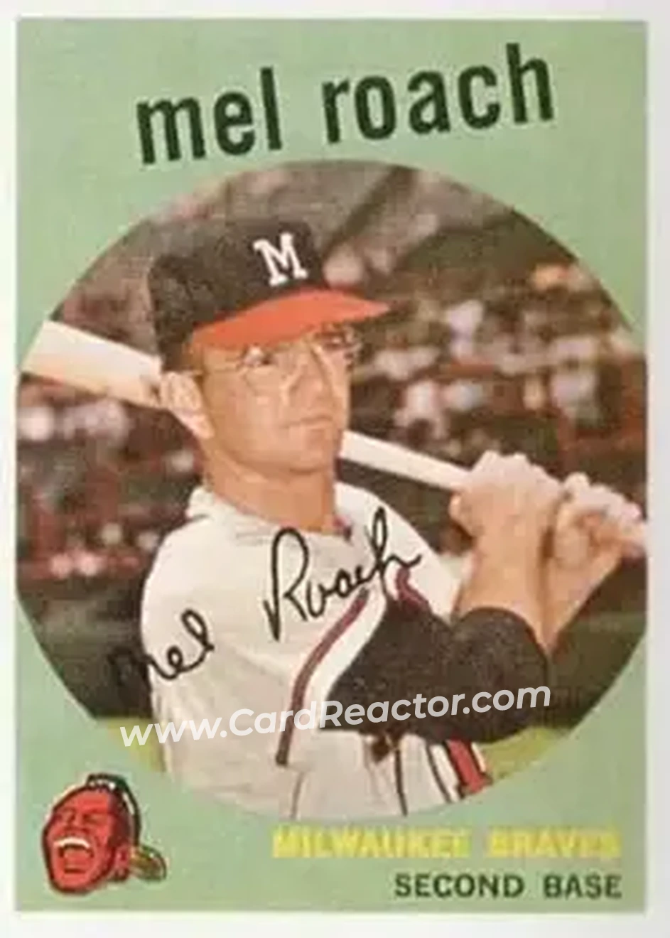 1959 Topps #54 - Mel Roach - Milwaukee Braves - Front
