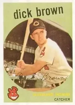 1959 Topps #61 - Dick Brown - Cleveland Indians