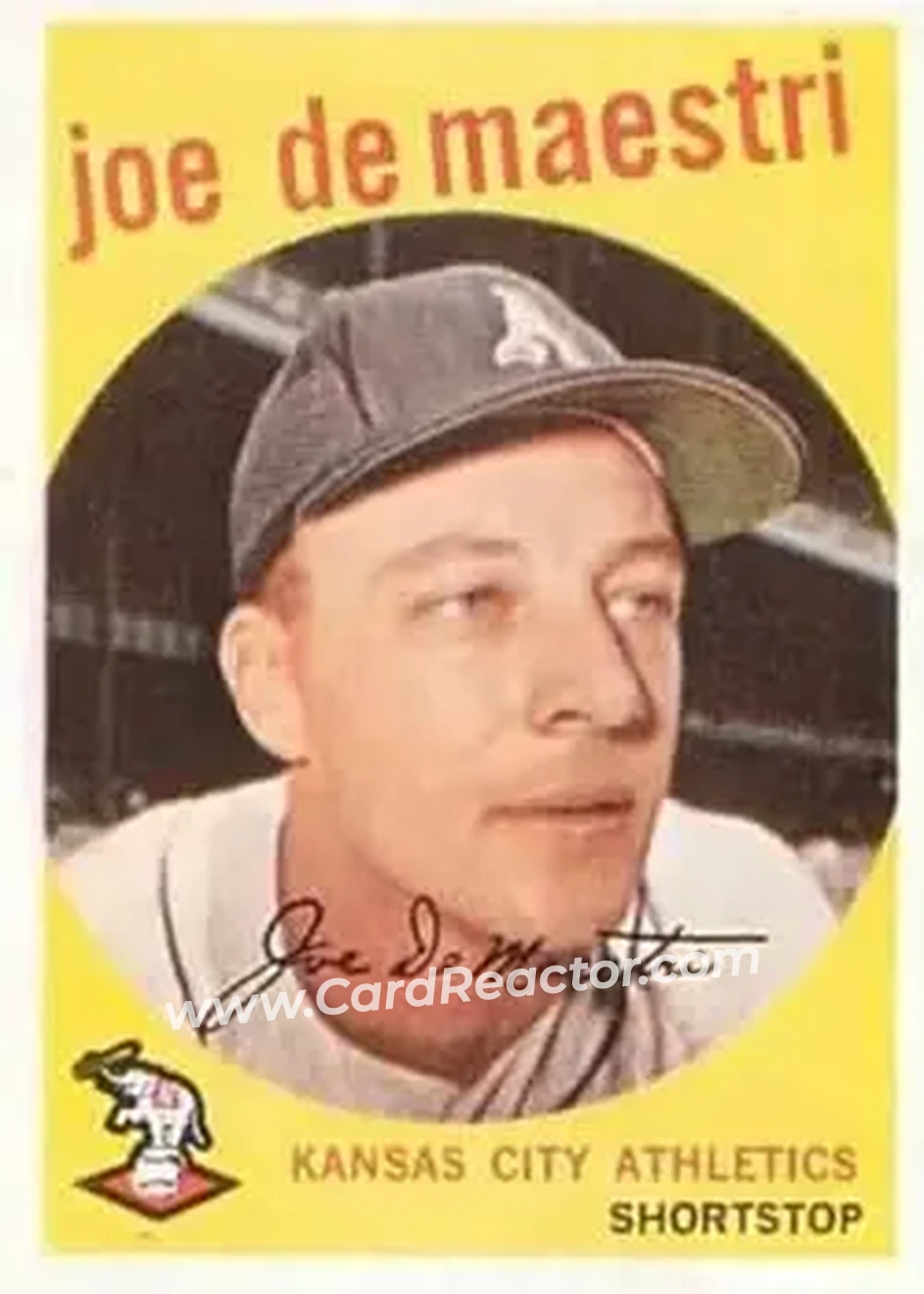 1959 Topps #64 - Joe DeMaestri - Kansas City Athletics - Front