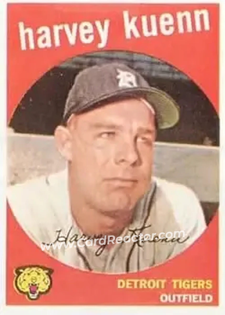 1959 Topps #70 - Harvey Kuenn - Detroit Tigers - Front