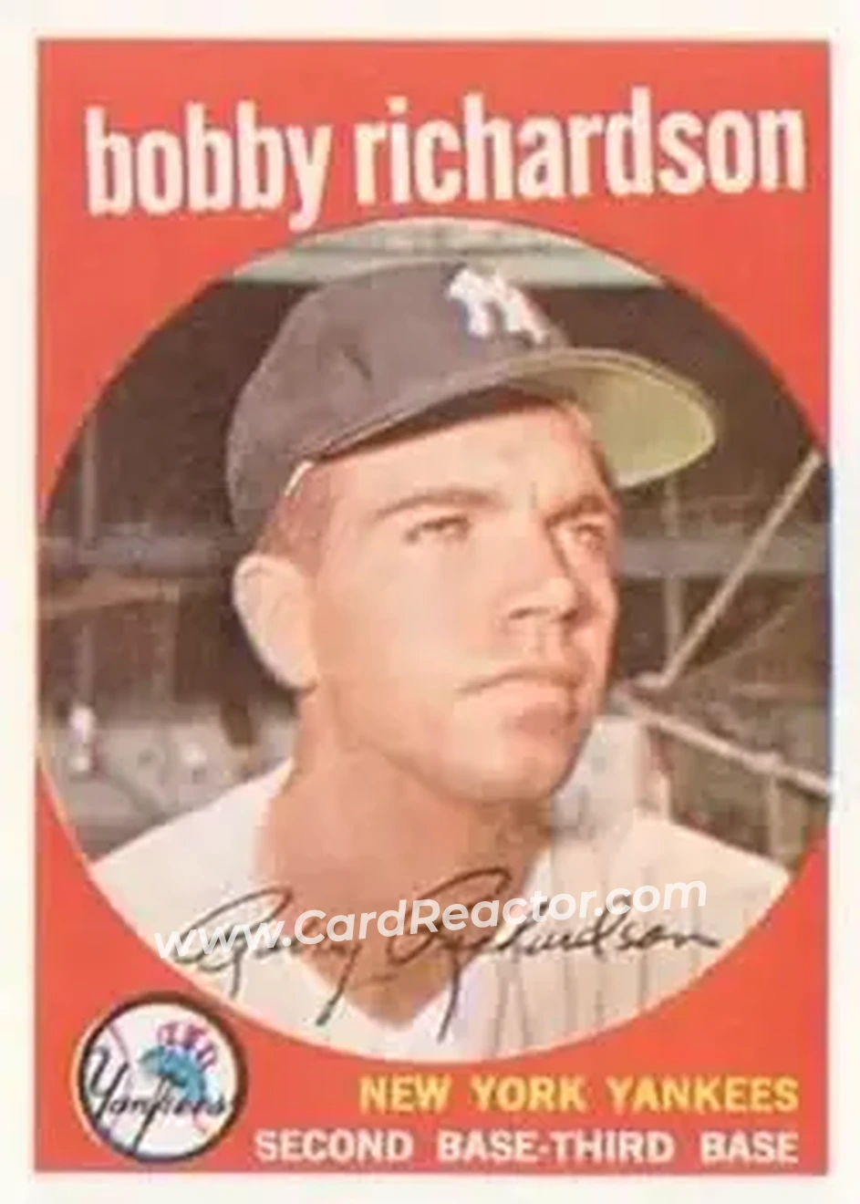 1959 Topps #76 - Bobby Richardson - New York Yankees - Front