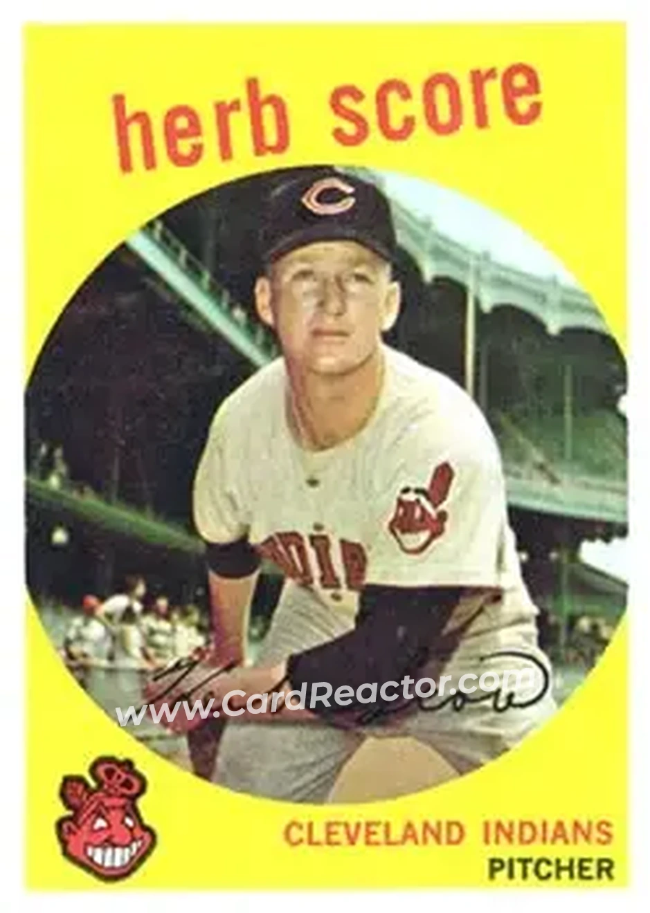1959 Topps #88 - Herb Score - Cleveland Indians - Front 1959 Topps #88 - Herb Score - Cleveland Indians - Front
