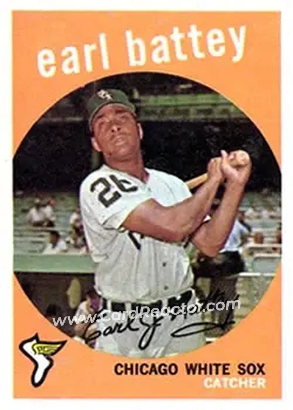 1959 Topps #114 - Earl Battey - Chicago White Sox - Front