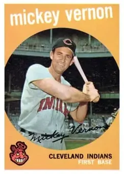 1959 Topps #115 - James Vernon - Cleveland Indians