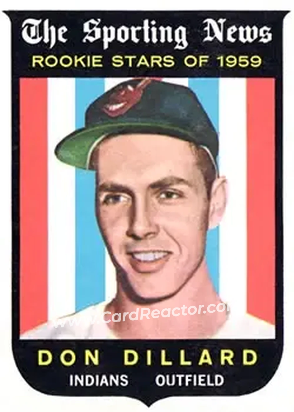 1959 Topps #123 - Don Dillard - Cleveland Indians - Front