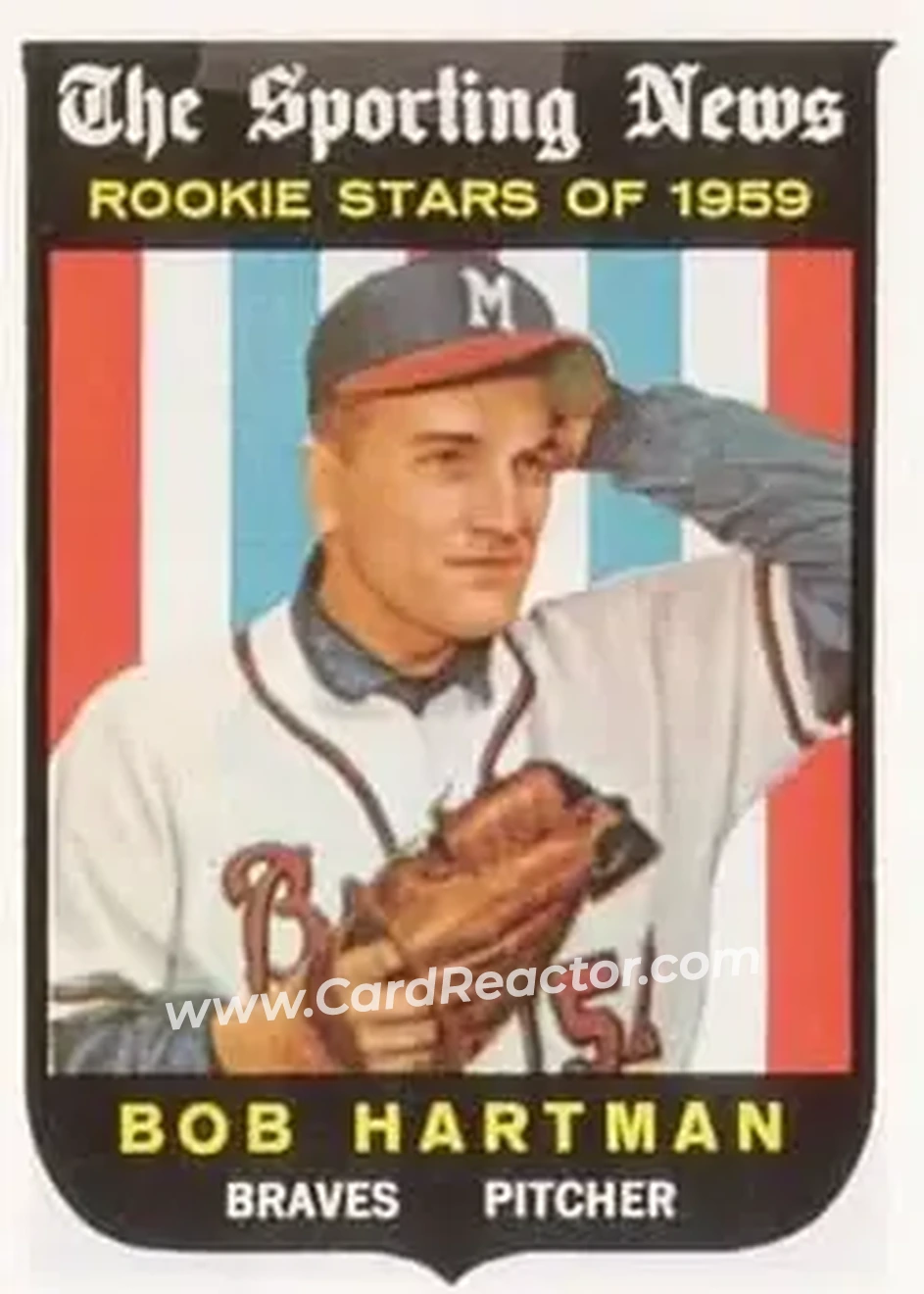1959 Topps #128 - Bob Hartman - Milwaukee Braves - Front