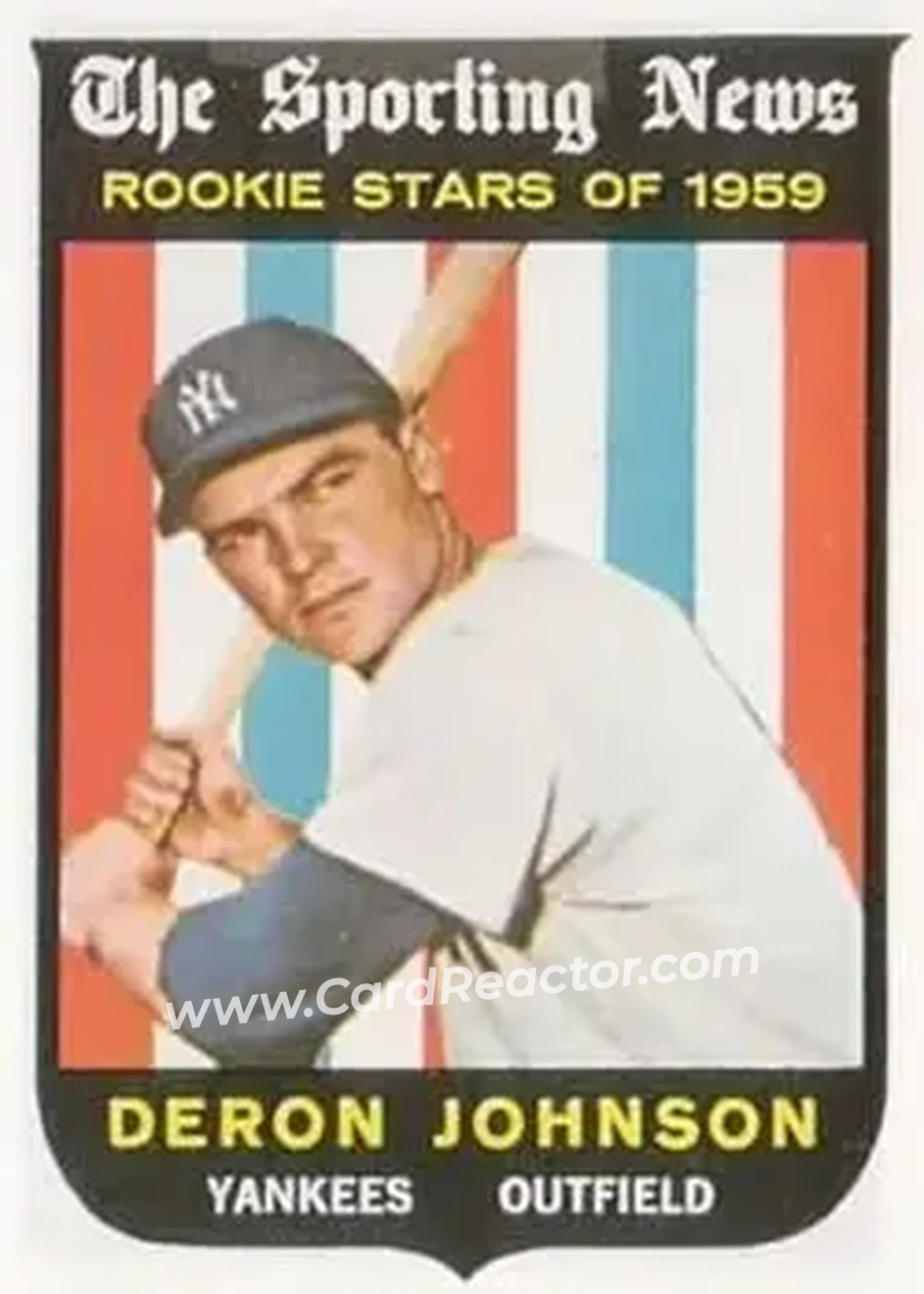 1959 Topps #131 - Deron Johnson - New York Yankees - Front 1959 Topps #131 - Deron Johnson - New York Yankees - Front
