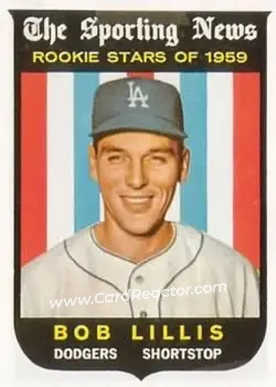 1959 Topps #133 - Bob Lillis - Los Angeles Dodgers - Front