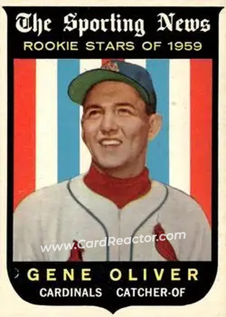 1959 Topps #135 - Gene Oliver - St. Louis Cardinals - Front
