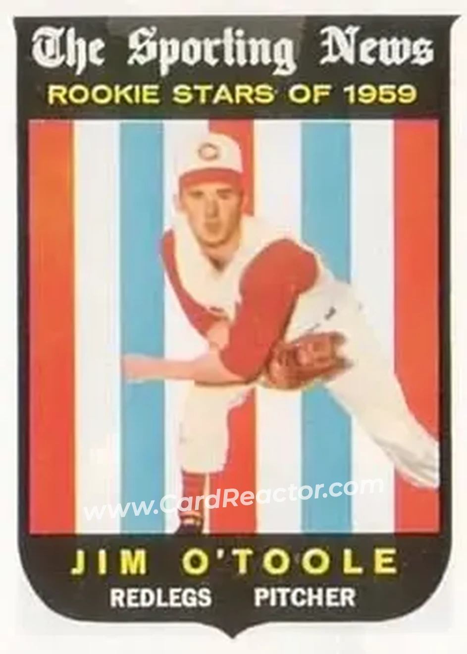 1959 Topps #136 - Jim O'Toole - Cincinnati Redlegs - Front