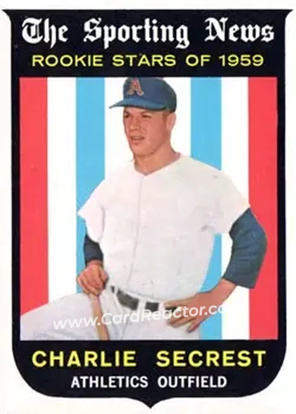 1959 Topps #140 - Charlie Secrest - Kansas City Athletics - Front