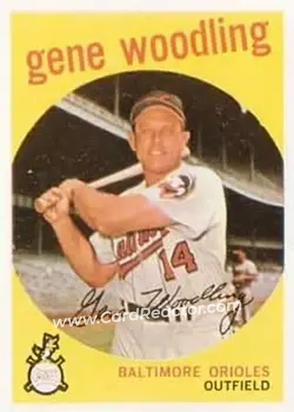 1959 Topps #170 - Gene Woodling - Baltimore Orioles - Front