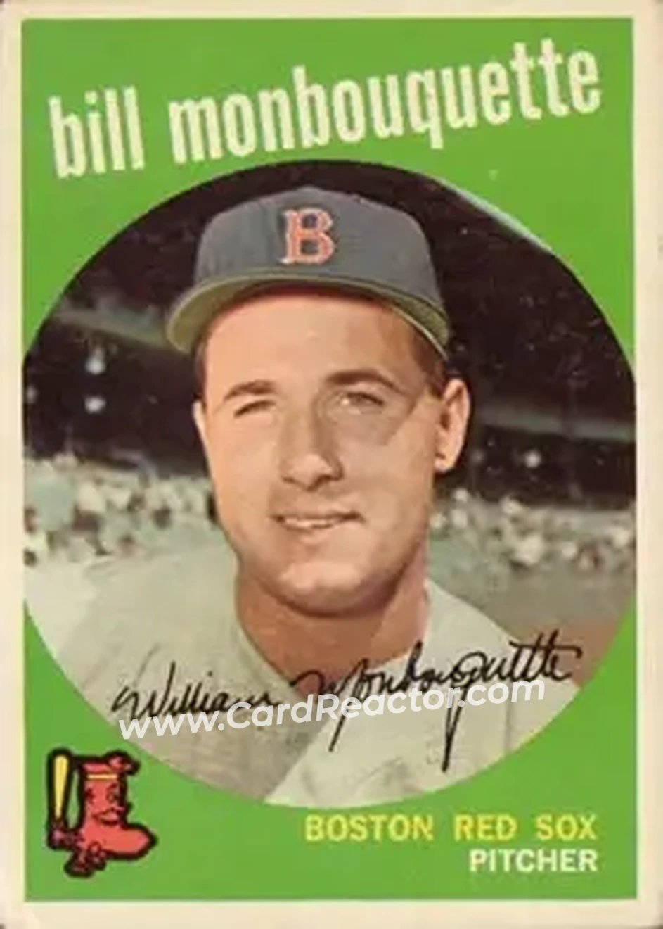 1959 Topps #173 - Bill Monbouquette - Boston Red Sox - Front