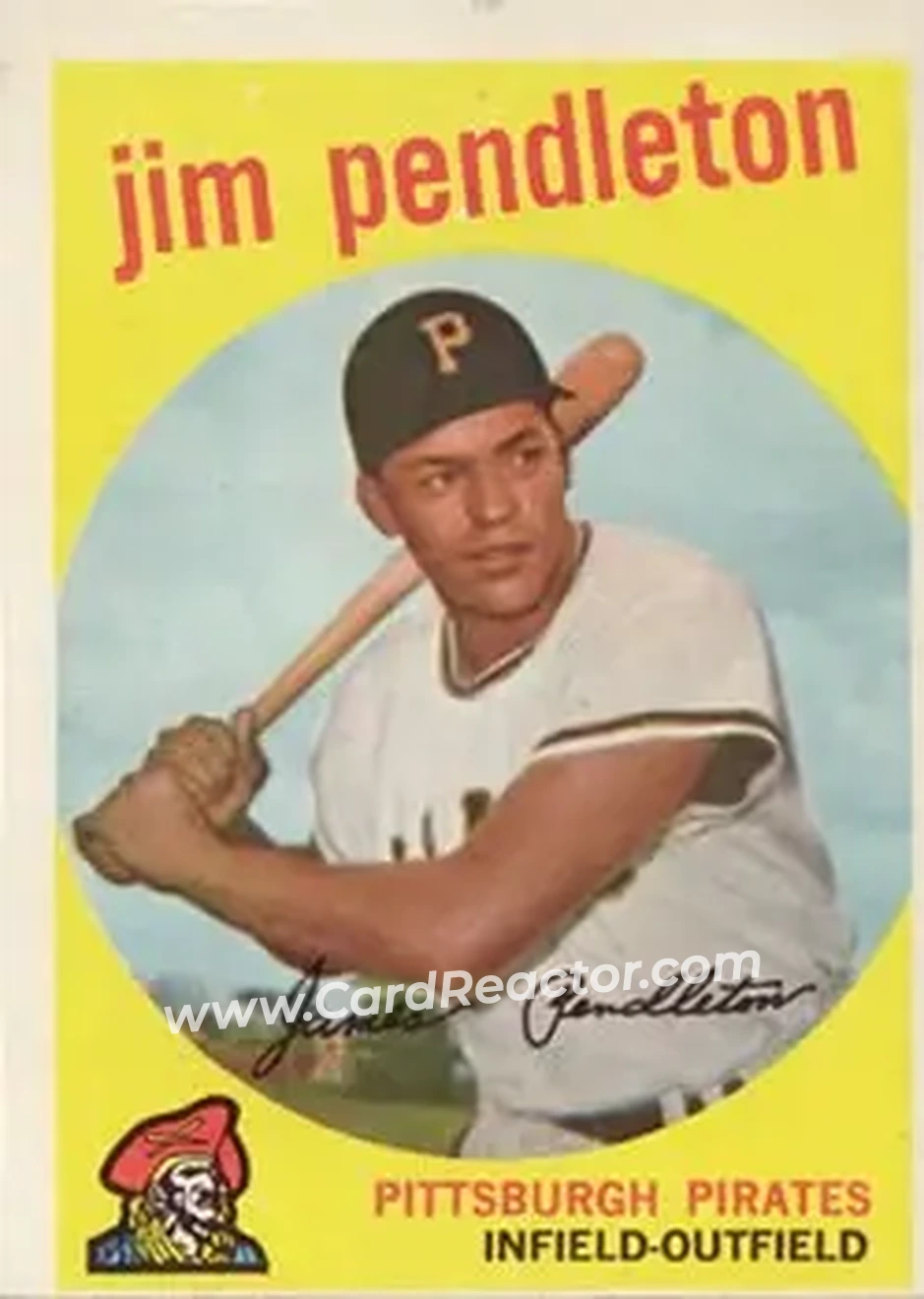 1959 Topps #174 - Jim Pendleton - Pittsburgh Pirates - Front