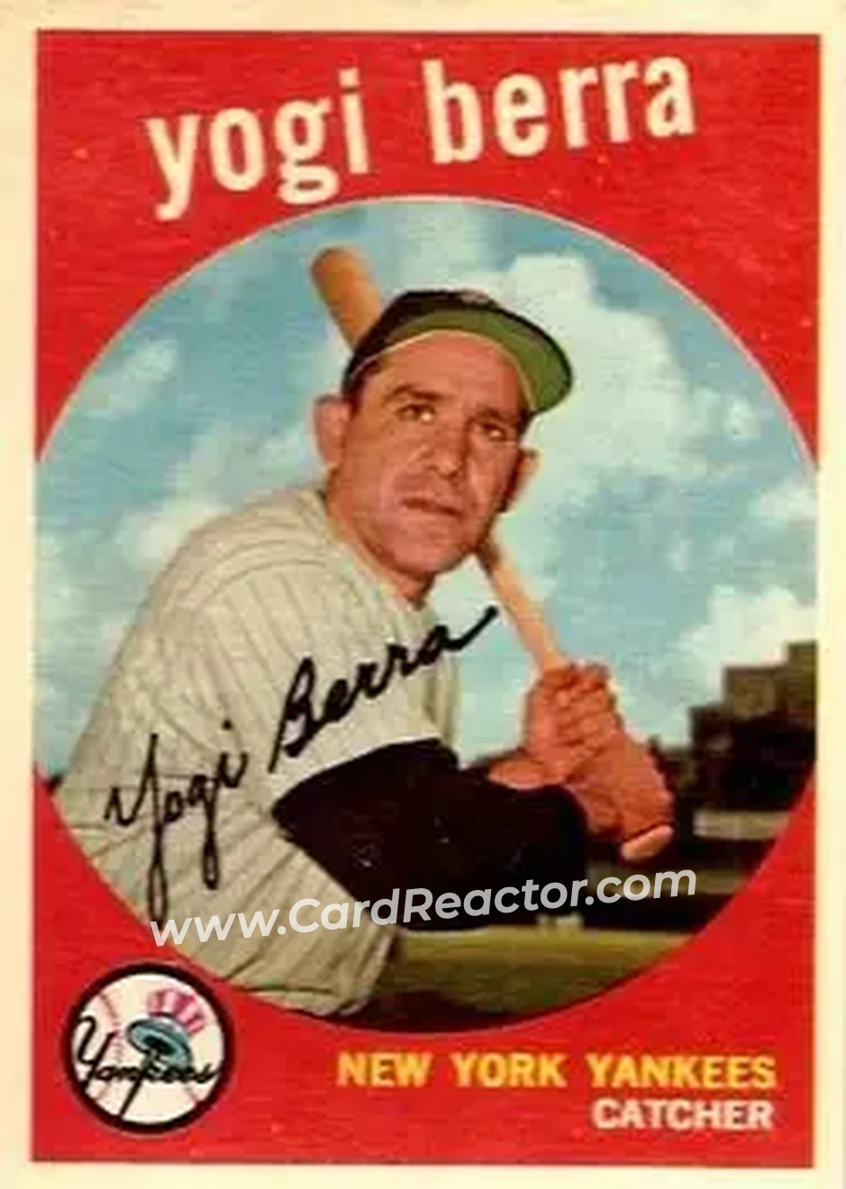 1959 Topps #180 - Larry "Yogi" Berra - New York Yankees - Front