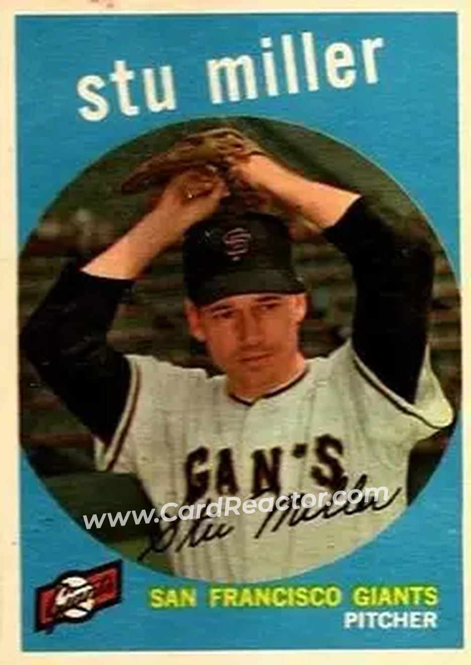 1959 Topps #183 - Stu Miller - San Francisco Giants - Front