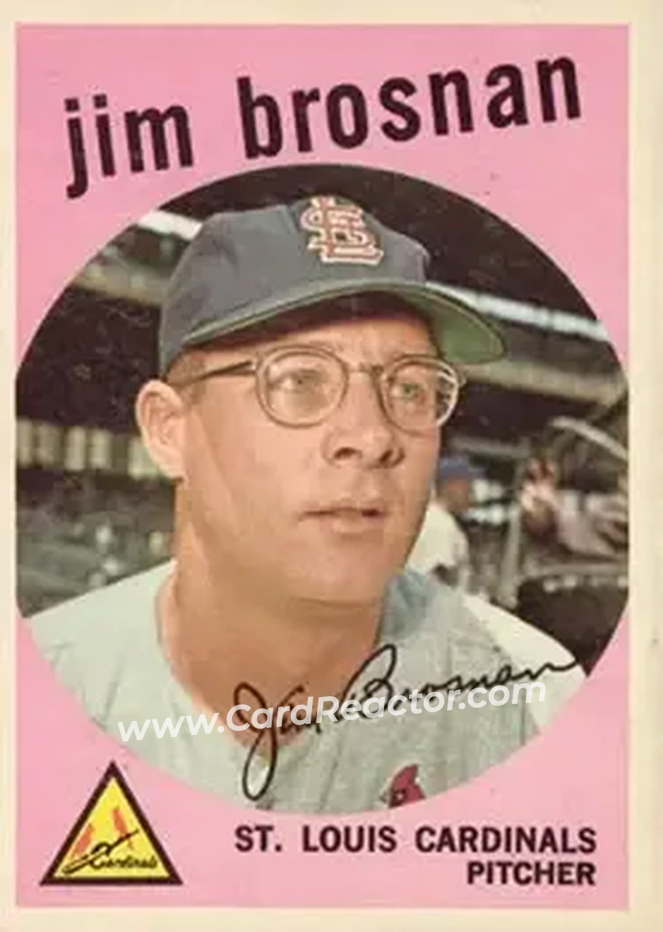 1959 Topps #194 - Jim Brosnan - St. Louis Cardinals - Front