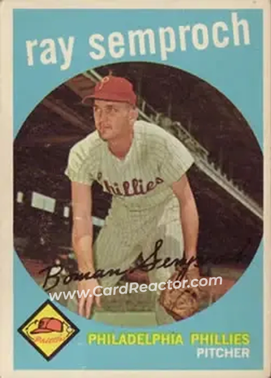 1959 Topps #197 - Roman Semproch - Philadelphia Phillies - Front