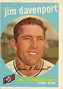 1959 Topps #198 - Jim Davenport - San Francisco Giants