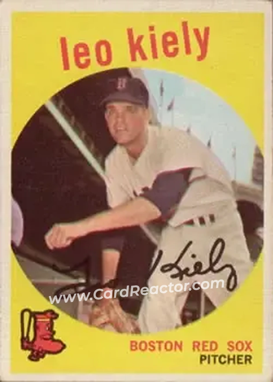1959 Topps #199b - Leo Kiely - Boston Red Sox - Front