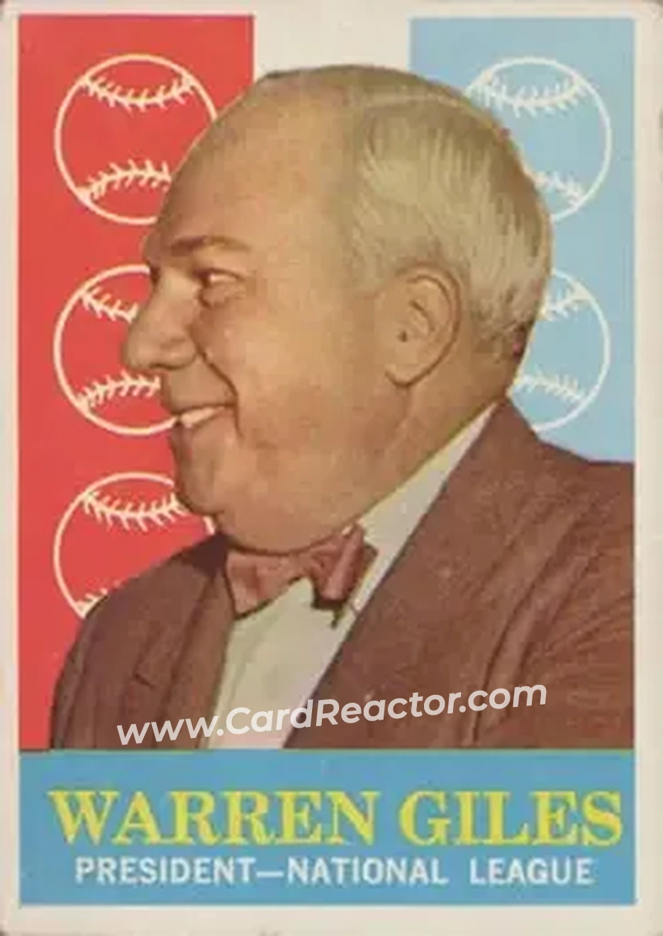 1959 Topps #200b - Warren Giles - Front