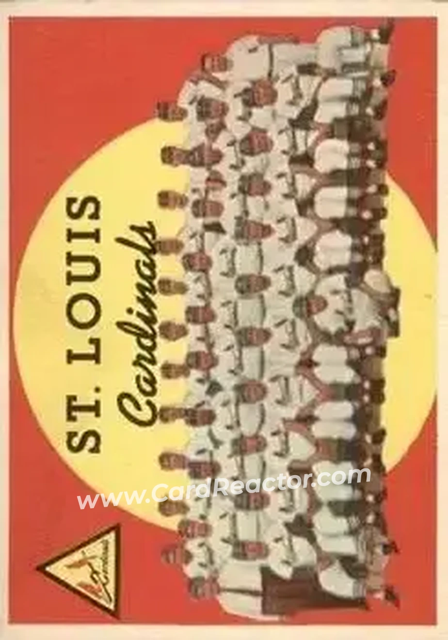 1959 Topps #223b - 352 - St. Louis Cardinals - Front