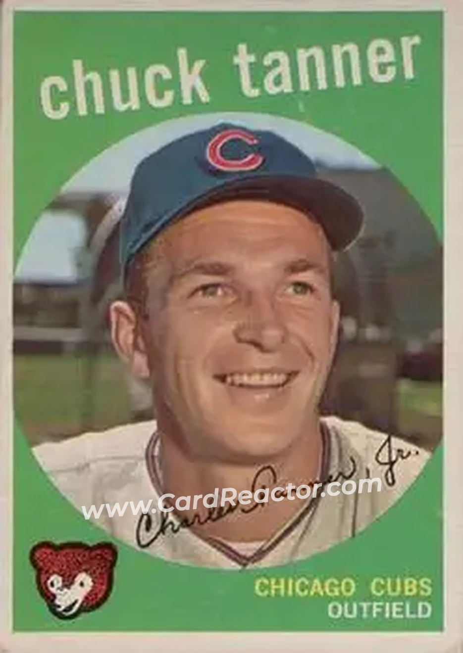 1959 Topps #234b - Chuck Tanner - Chicago Cubs - Front