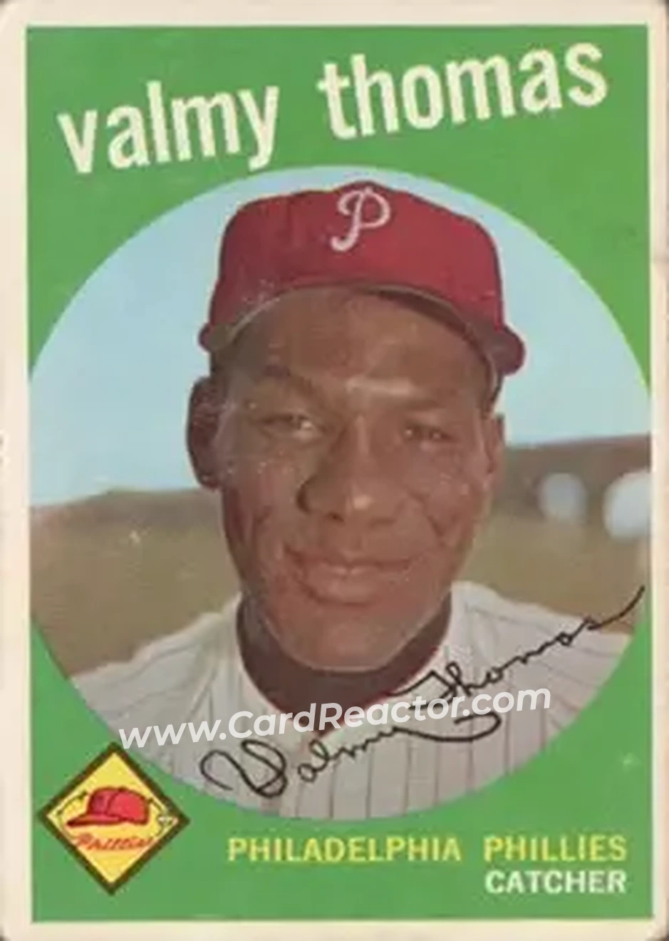 1959 Topps #235b - Valmy Thomas - Philadelphia Phillies - Front